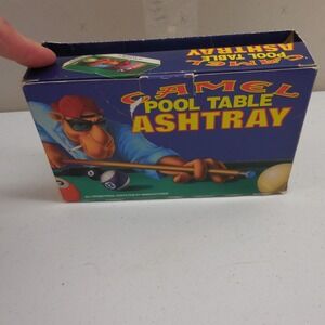 Vintage Camel Lights Pool Table Ashtray Joe Camel New In Box with Camel Cash